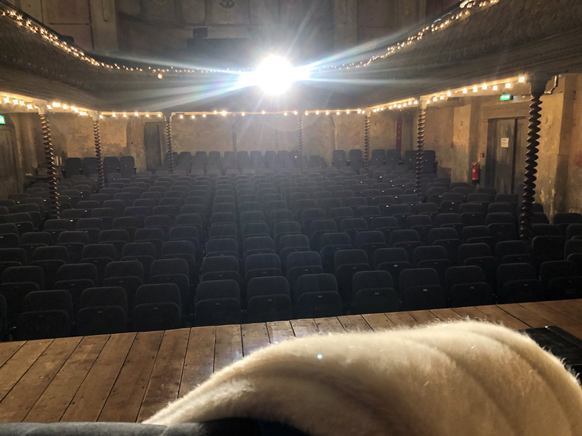 The stole’s view at the end of rehearsal’s yesterday and before a fabulous audience filled this beautiful auditorium with laughter, cheers and a standing ovation! Thank you all ♥️ @WiltonMusicHall