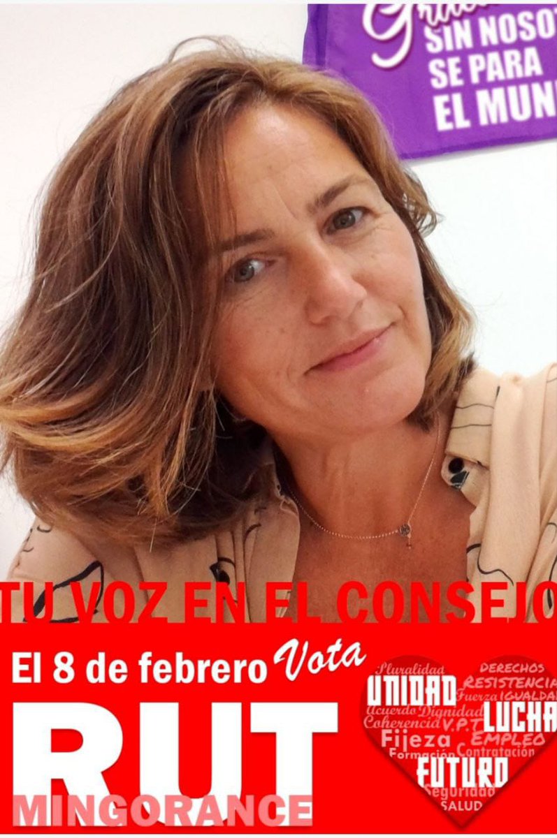 💜 <a href="/ccoortva/">#OtraRTVAesPosible</a> Nuestra compañera Rut ha sido elegida de forma masiva por la plantilla para el Consejo de Administración de <a href="/canalsur/">CanalSur</a>

Y esto 👆 tiene nombre: el trabajo bien hecho. Enhorabuena <a href="/RutMingorance/">Rut Mingorance</a>

medios.fsc.ccoo.es/noticia:684426…