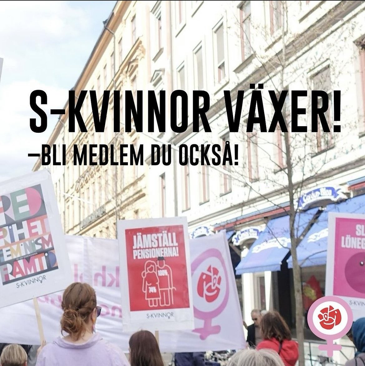 strandhall's tweet image. Sveriges största politiska kvinnoförbund ⁦⁦⁦@Skvinnor⁩
fortsätter att växa.
2023 blev ännu ett år med fina medlemssiffror. I denna tid av historisk backlash för kvinnors och flickors rättigheter behöver kvinnoorganisationerna bli starkare.
s-kvinnor.se/bli-medlem/