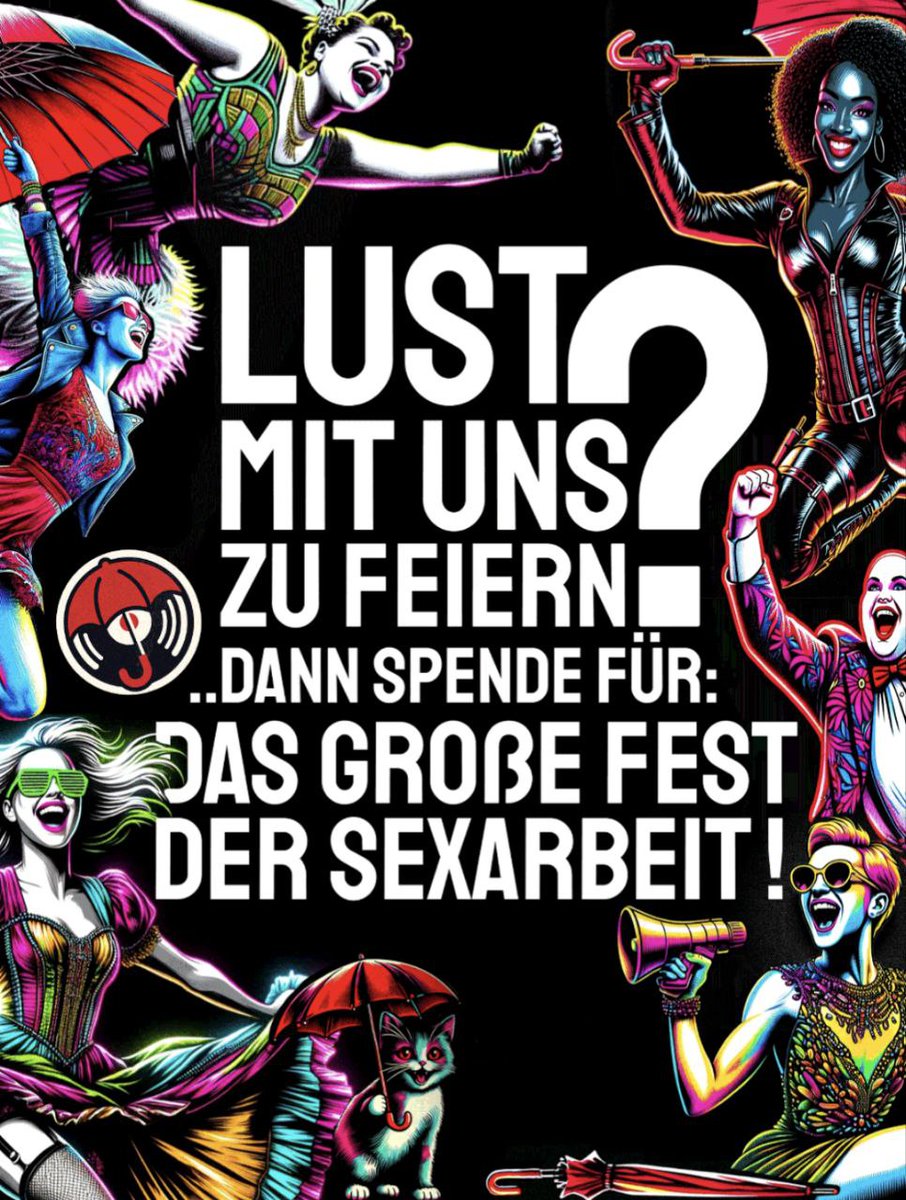 Bitte hilf uns!  
Wir brauchen deine Unterstützung, um das große Fest der Sexarbeit möglich zu machen. Spende für die Sexarbeit und gegen ein Sexkaufverbot!  
Und eingeladen bist du natürlich auch.  

SPENDE HIER: spenden.berufsverband-sexarbeit.de/campaigns/we-a…

Danke!  

WeAreSexworkers.Berlin