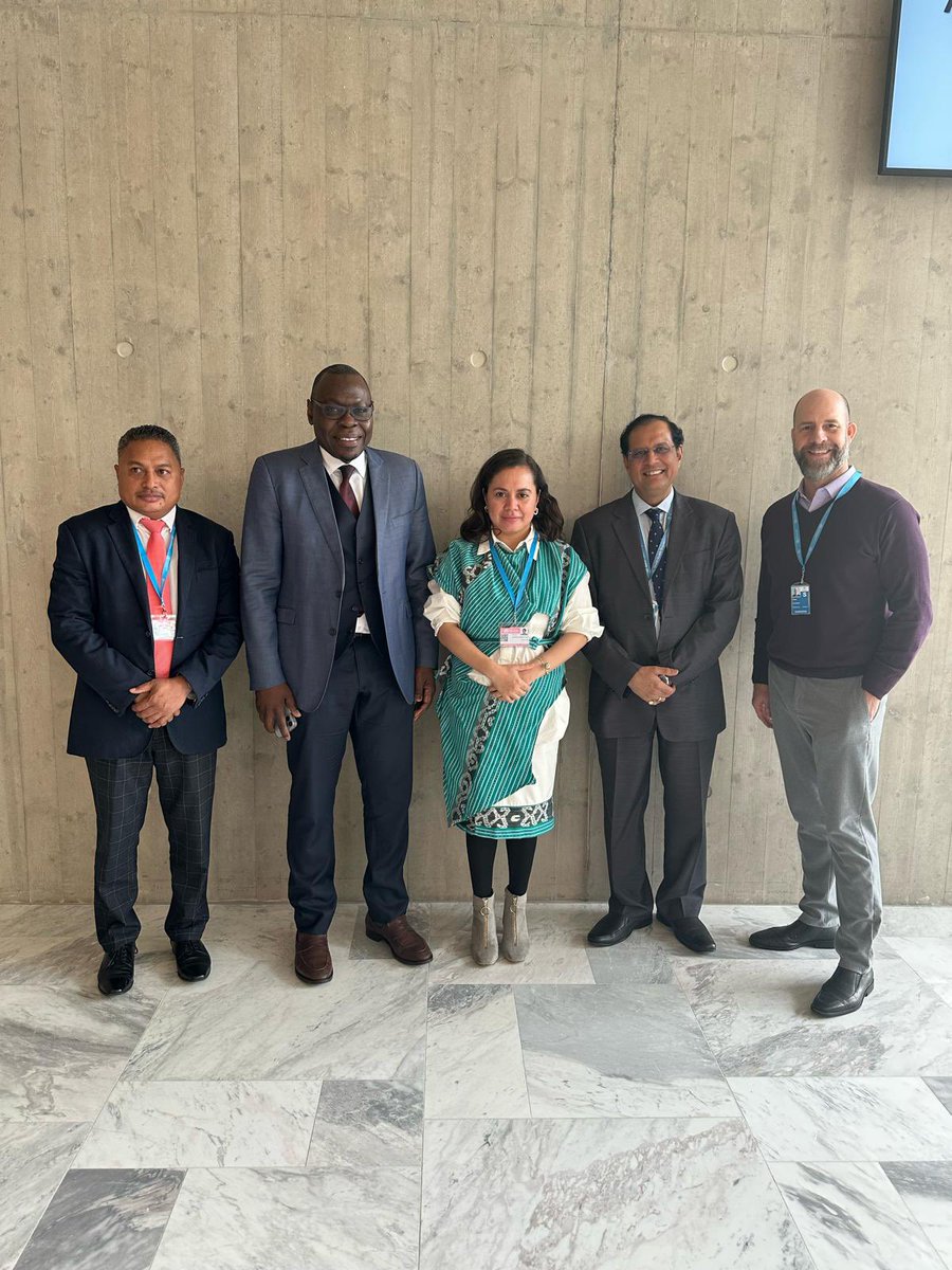 WHOTLS's tweet photo. Glimpses from the recent #EB154 in Geneva where Minister of Health Dr Elia A A dos Reis Amaral advocated for better health& well-being for all. Minister & @WHOTLS Rep Dr Arvind Mathur also held several side meetings with @WHO’s technical directors on Malaria, NTDs, and TB. https://t.co/MI0aPp5ETS