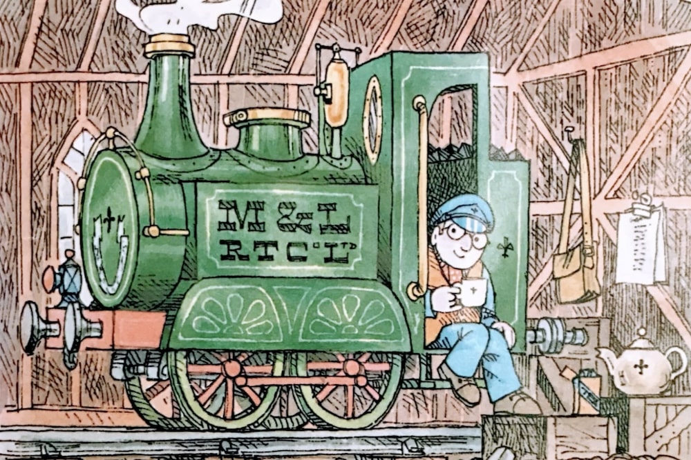 Been watching a lot of Ivor the Engine recently and have been struck how it feels like Under Milk Wood without the shagging; was lovely to hear from @knight_david that Oliver Postgate cited the Dylan Thomas poem as a key inspiration. #pshtickuppshtickup