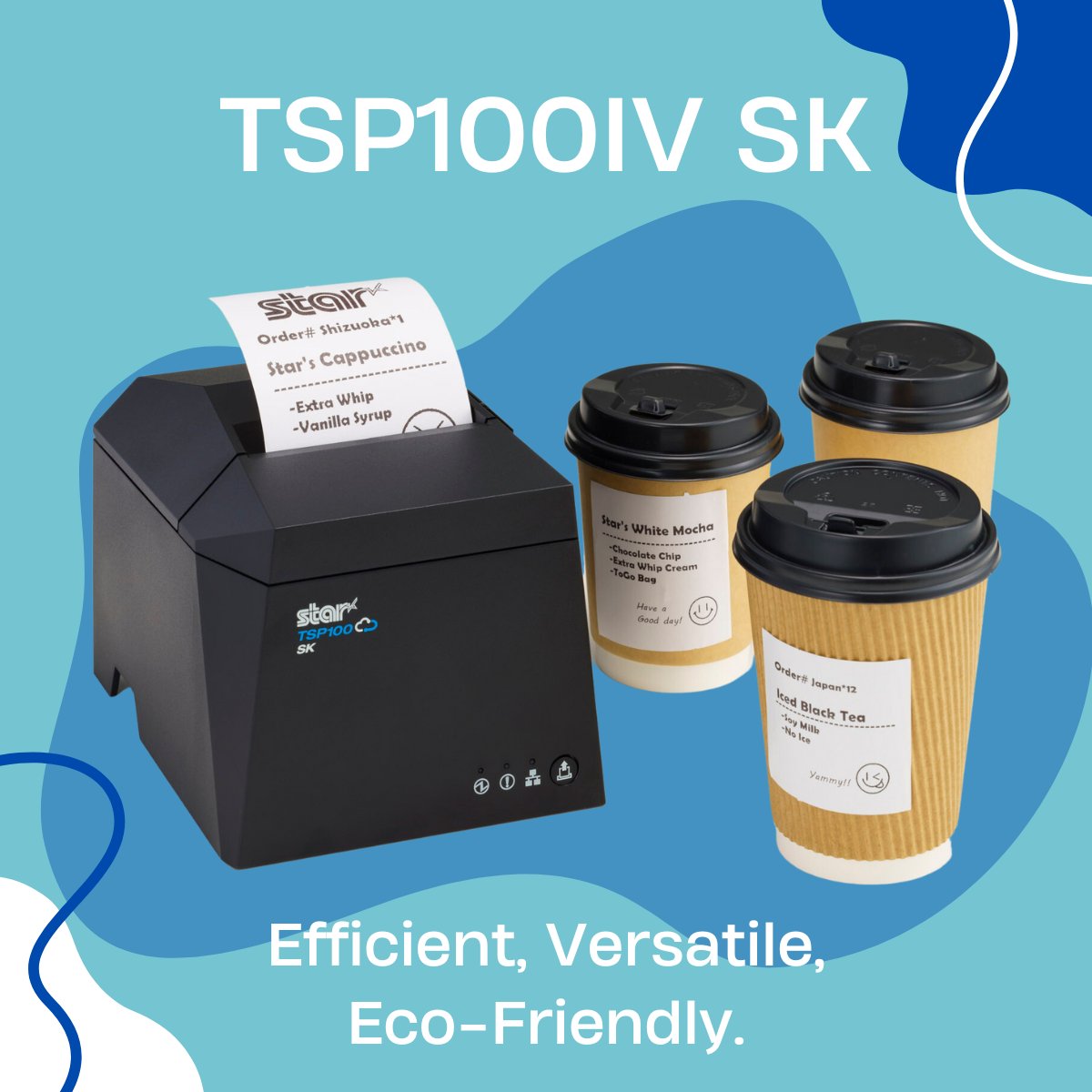 Have you heard about the brand NEW TSP100IVSK? It's your cutting-edge solution for sticky printing! The TSP100IVSK is the next generation sticky label printer. Featuring superior re-stick capabilities, this innovative printer is set to enhance your business labelling.