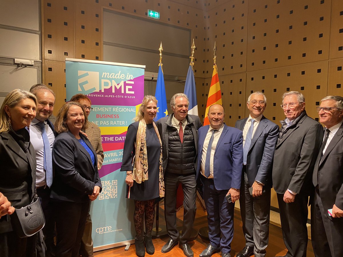 alaingargani's tweet image. Soirée exceptionnelle à l’hôtel de région hier pour le dîner Eco for Sud✨

Merci à @RenaudMuselier et à tous nos invités pour ces échanges passionnants autour de notre économie territoriale 
Merci à mes présidents de région🤝

Rendez-vous les 18 et 19 avril pour Made in PME 🚀