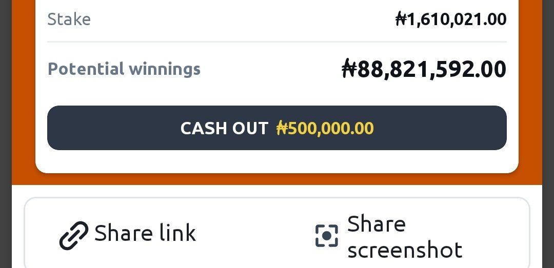 55+ Odds TODAY ON BETANO 🔥 🔥 
     🔽      🔽
  Stake 3000 naira to win 100,000 naira 

.
👉 BETANO CODE >>>   betano.ng/mybets/2011096…

.
DEPOSIT 3000 naira in UR BETANO acct
👇
gml-grp.com/C.ashx?btag=a_…
PROMOCODE IS LEGITCALCULATOR