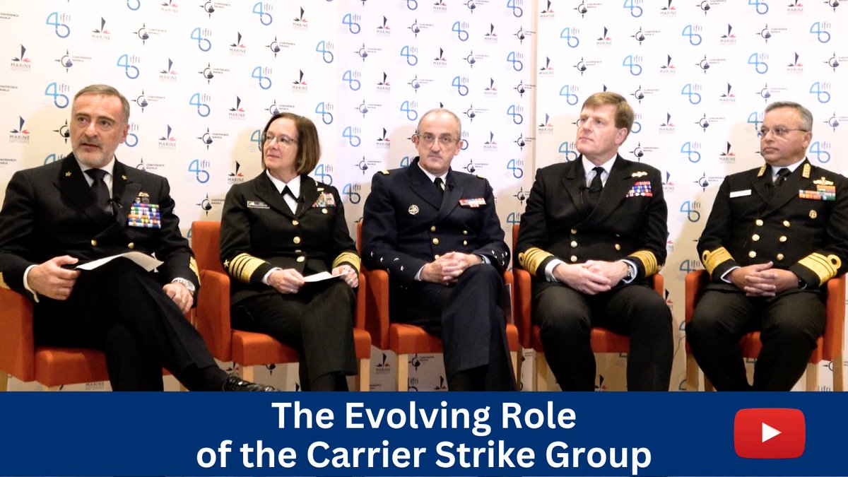 [📽️#Video interview]⚓️Paris Naval Conference 2024 On the sidelines of the #CNP24, held at @IFRI_ on January 25, and co-organized with the @MarineNationale, we brought together the chiefs of staff of the U.S., French, British and Italian navies, as well as a representative of the