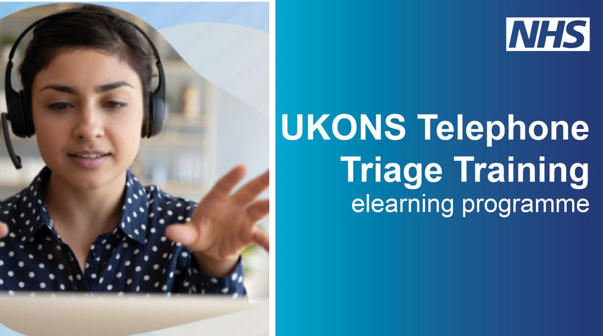 🆕Telephone triage training supports assessment of cancer patients. Colleagues working with oncology and haematology patients can now access free online training to help utilise the @UKONSmember triage tool in everyday practice. See: ➡️orlo.uk/Hq22q @UKAOSociety