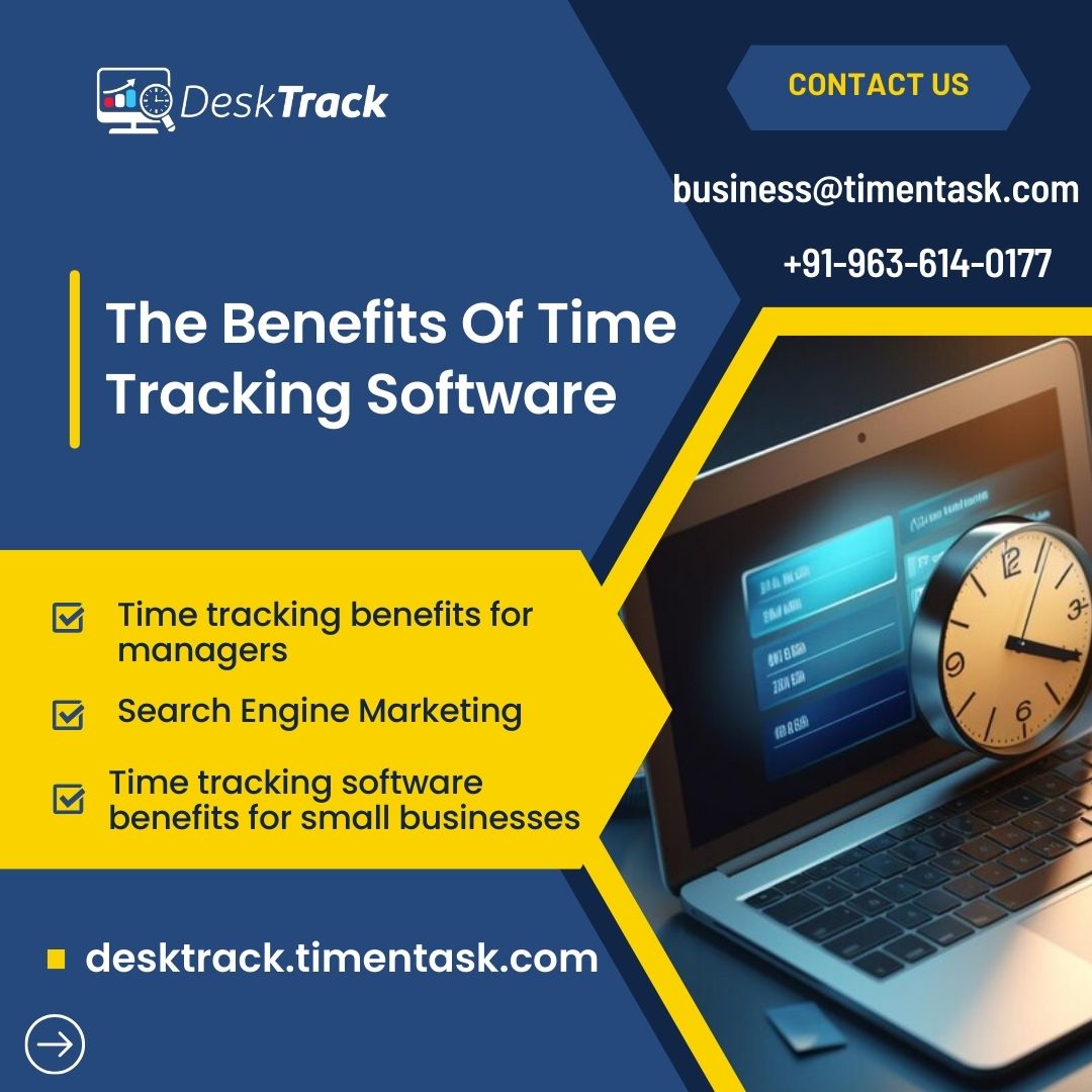 desk_track's tweet image. Time tracking software helps employers and employees enhance productivity, improve project management.
Book A Demo : desktrack.timentask.com/time-tracking-…
#DeskTrack #employeemonitoringsoftware #workfromhome #remotework #employeeengagement #productivitytracker #EmployeePerformance