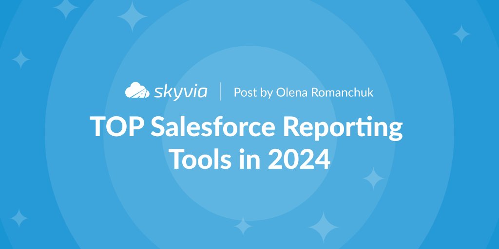 SkyviaService's tweet image. and learn some ideas on effective reporting! 
blog.skyvia.com/top-salesforce…
#salesforce #salesforcereporting #tableau #klipfolio #smartsheet #skyvia