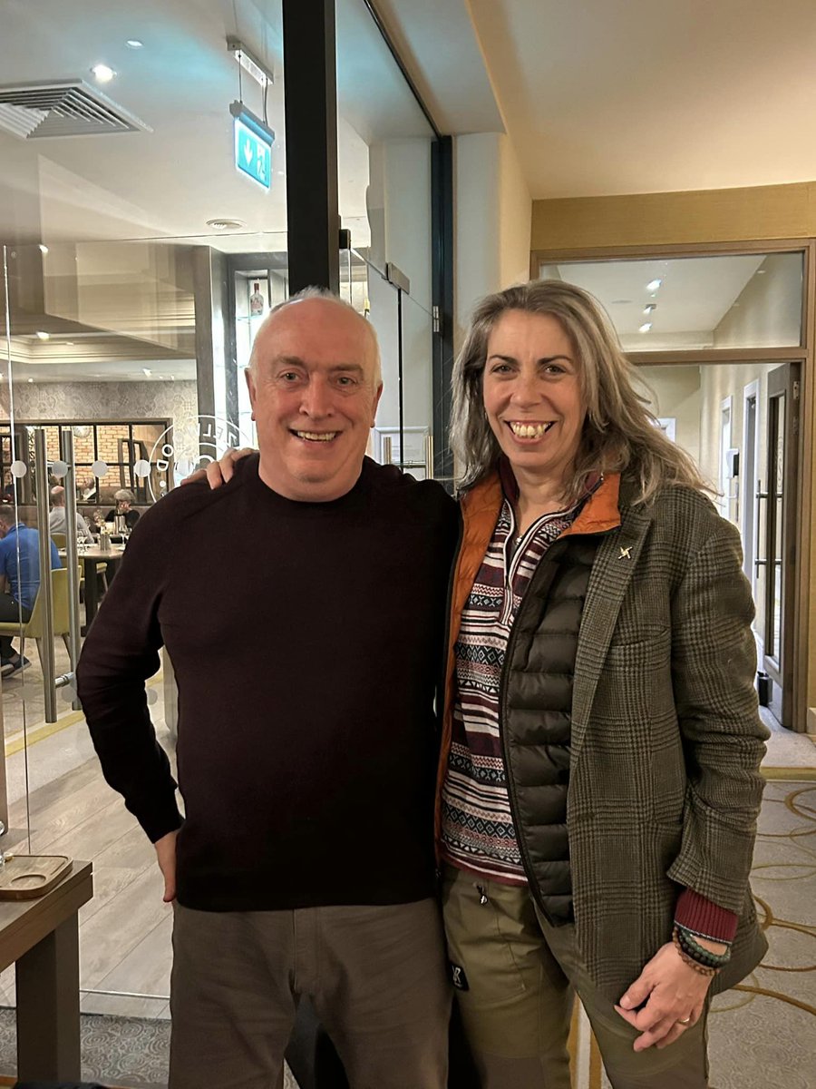 IrelandXO's tweet photo. We're back in full swing meeting and greeting. Jennifer had a terrific reconnection in #Easky, County Sligo thanks to local volunteer Tom. She was reconnected with a 4th cousin, walked on her ancestor's land and met with locals who shared the history of the area. ☘️💕 https://t.co/fz6rnTU5qZ