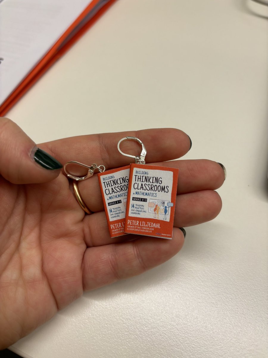 What an amazing surprise to come back to after being out with the flu most of the week 😍 My new favorite (and nerdiest 😜) earrings!

<a href="/hblove03/">Heather Breedlove</a> you are the best!! 

<a href="/pgliljedahl/">Peter Liljedahl</a> #BuildingThinkingClassrooms