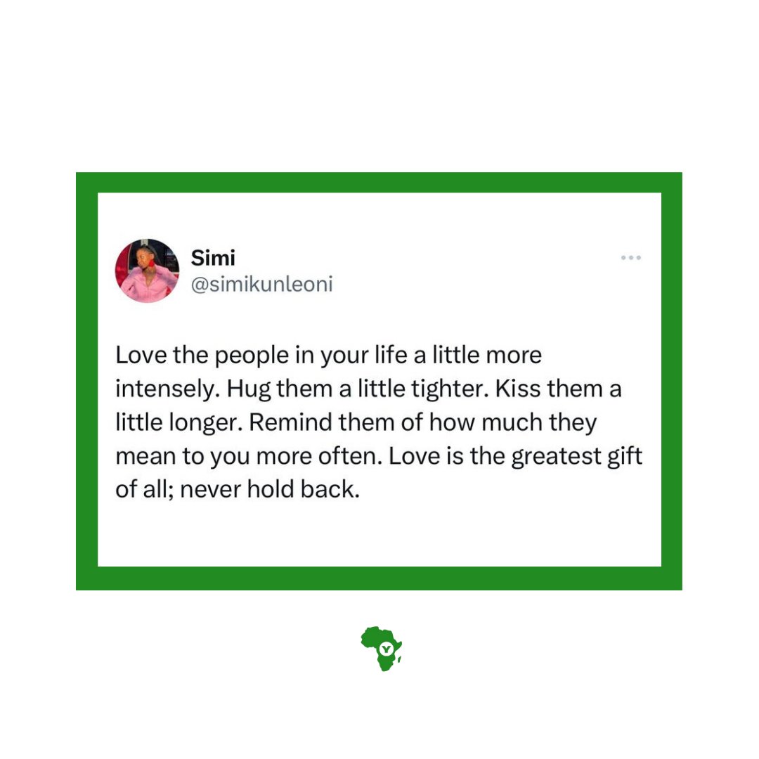 yoacommunity's tweet image. Spotlight - Favourite posts from Writer @simikunleoni 

Simi writes some of the best, simplest and most relatable words you can find online today.
Enjoy reading and share your favorite slide.

#tgif #writerscorner #selflovereminder #selfcarejourney #youngoutstandingafricains #yoa