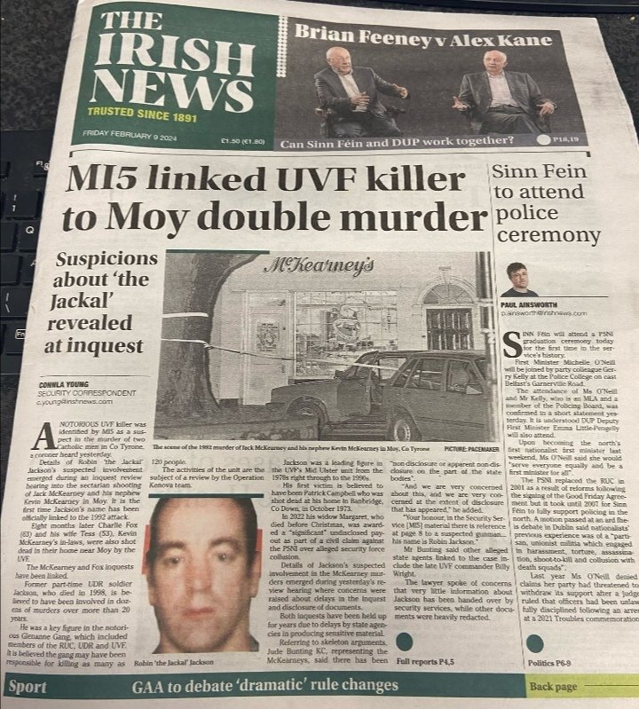From MI5's intelligence 'vault'. @irish_news #MidUlster
