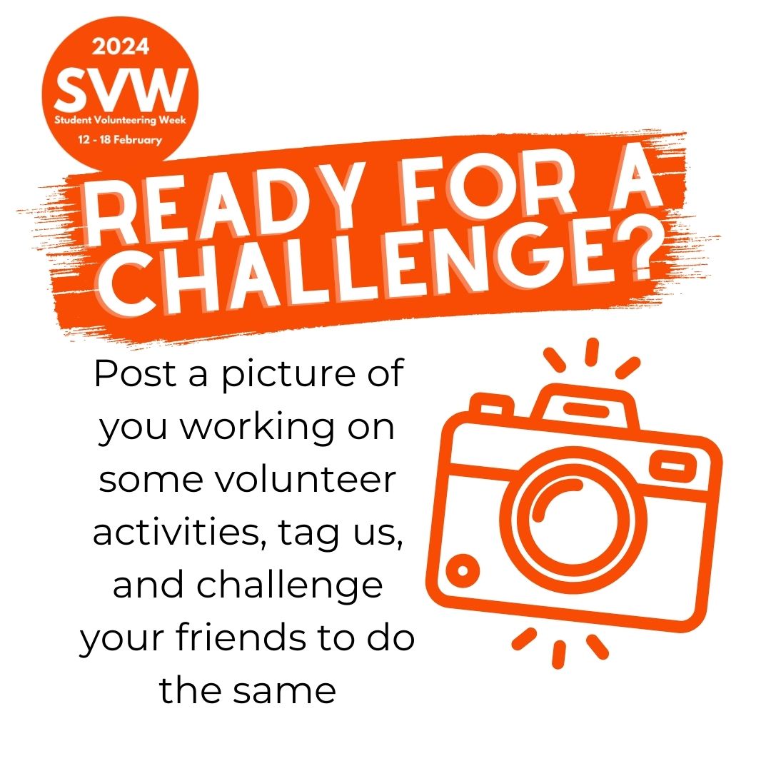Calling all students across #Watford and #ThreeRivers! We have a challenge for you! Post a picture of you volunteering, tag us @W3RTCVS, and challenge your friends to do the same! Let us see what you do and inspire others to do the same.
#StudentVolunteeringWeek2024  #W3RTCVS