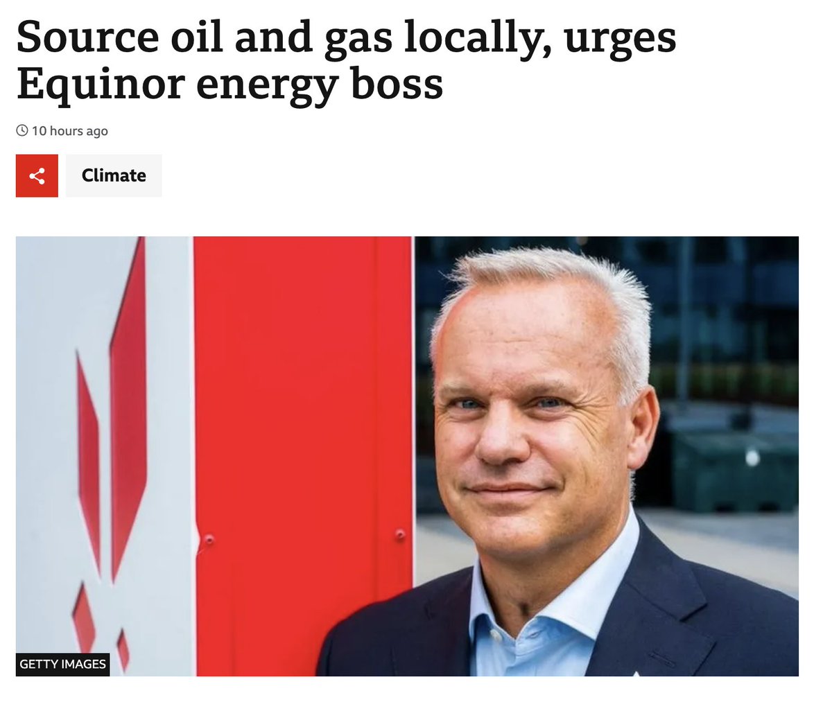 The earth has crossed 1.5C warming for an entire year and @Equinor is calling for more drilling 🤯 Oil from Rosebank is likely to be exported for profit and will do nothing to lower energy bills. It's a scam. Real energy security means getting off oil & gas.