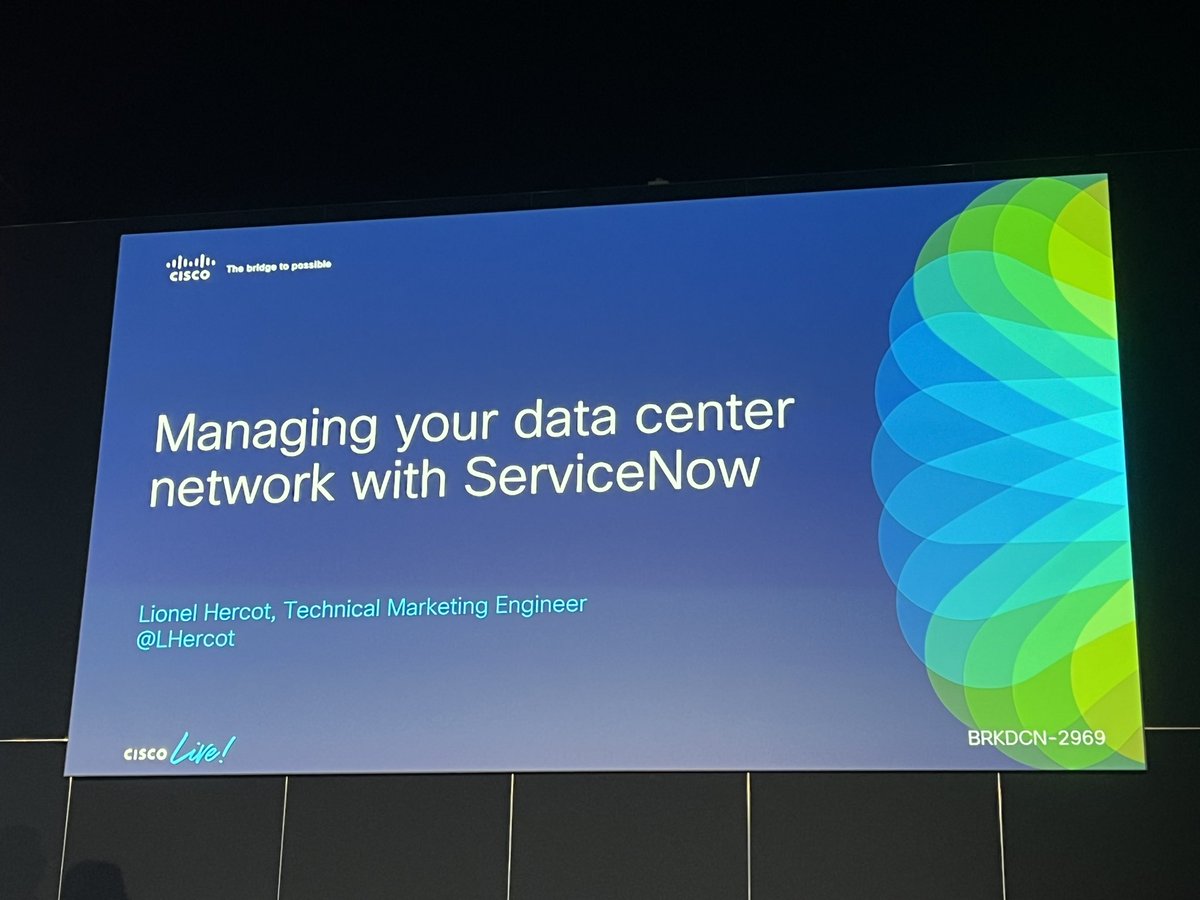 Final session of #CiscoLiveEMEA making use of every available slot!