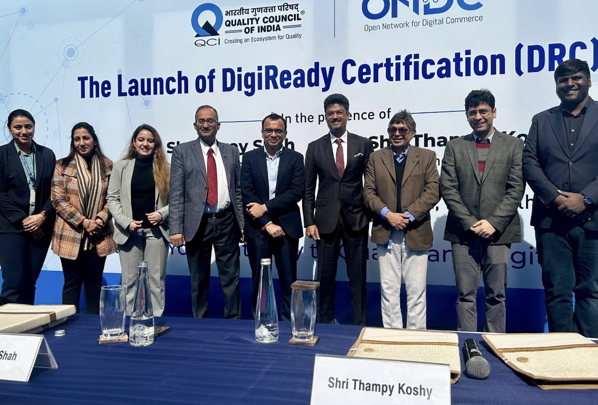 Elevate Your Digital Journey! 🚀 @QualityCouncil & @ONDC_Official introduce the DigiReady Certification (DRC) portal, revolutionizing how MSMEs assess and certify their digital readiness. Empower your business with a seamless onboarding process & unlock new digital capabilities!