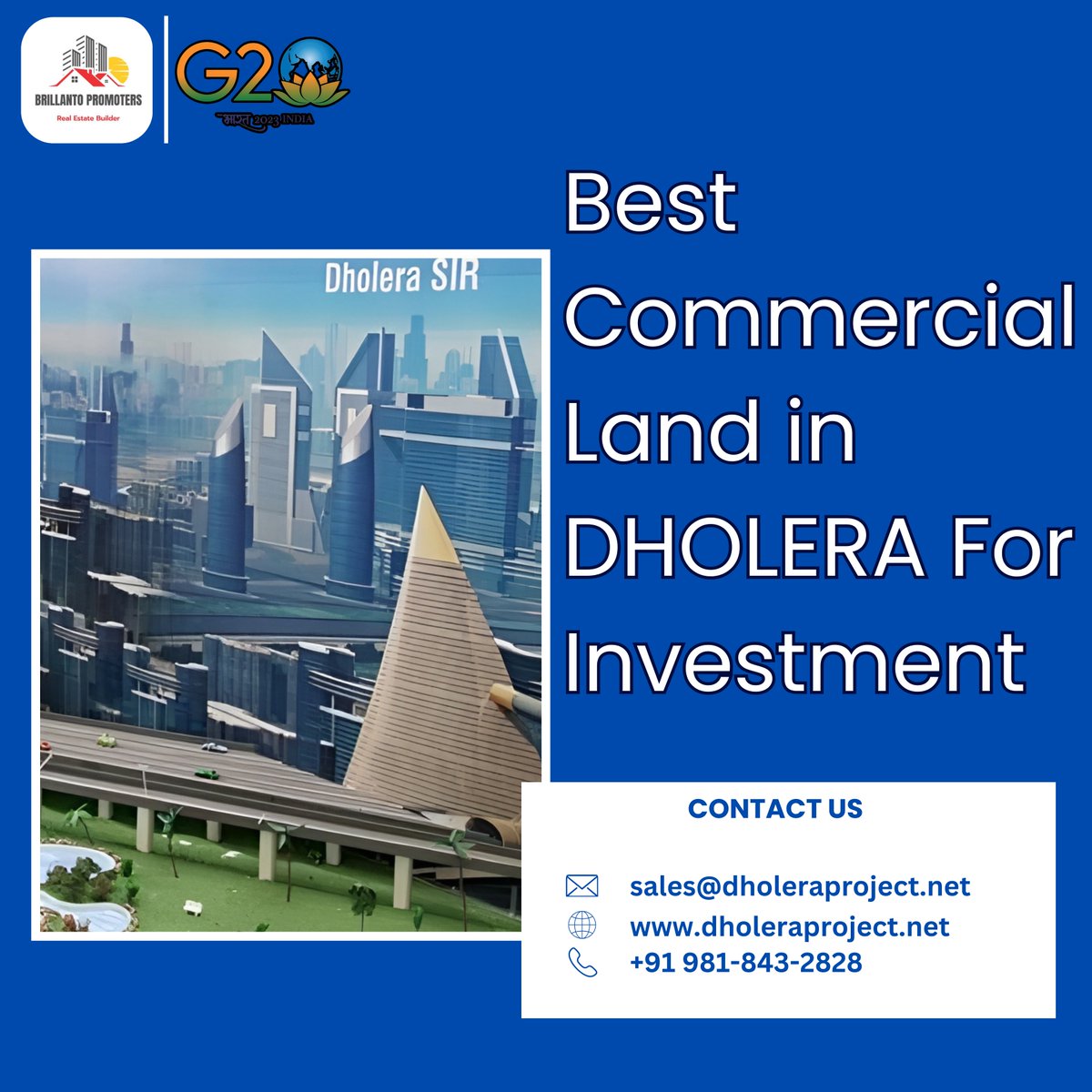 Sale of commercial land in the high access corridor zone of dholera smart city.
Invest in  #𝐃𝐡𝐨𝐥𝐞𝐫𝐚𝐒𝐦𝐚𝐫𝐭𝐂𝐢𝐭𝐲
Contact Now :  +91-9818432828
#growwithdholera #Dholeraproject #dholerasmartcity #dholerasir #dholeragroundreport #dholeraexpressway #DholeraInternational