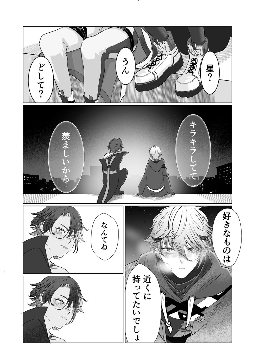 夜空の下の鳥会話(1/2)
※二次創作 