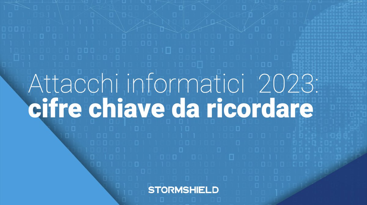 #SicurezzaInformatica : le cifre del 2023 da ricordare 🛡️

➡️ stormshield.com/it/notizie/sic… #cybersecurity