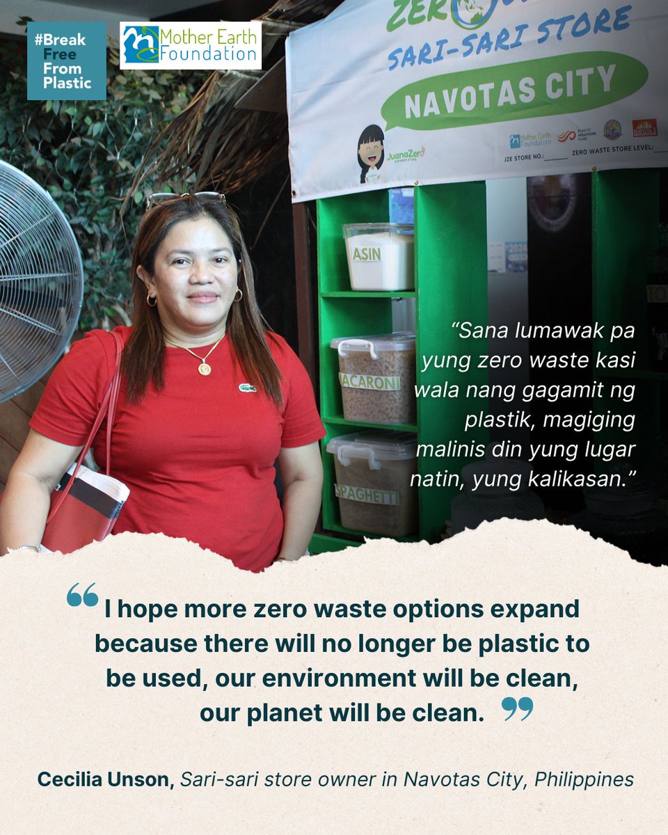 brkfreeplastic's tweet image. #ReuseSolutions STORY: #BreakFreeFromPlastic member @motherearthph assisted sari-sari store in setting up reuse and refilling options in their stores.
reusesolutions.org

📸 Photos courtesy of Mother Earth Foundation

#GoForZeroWaste #ZeroWasteMonth #IZWM2024