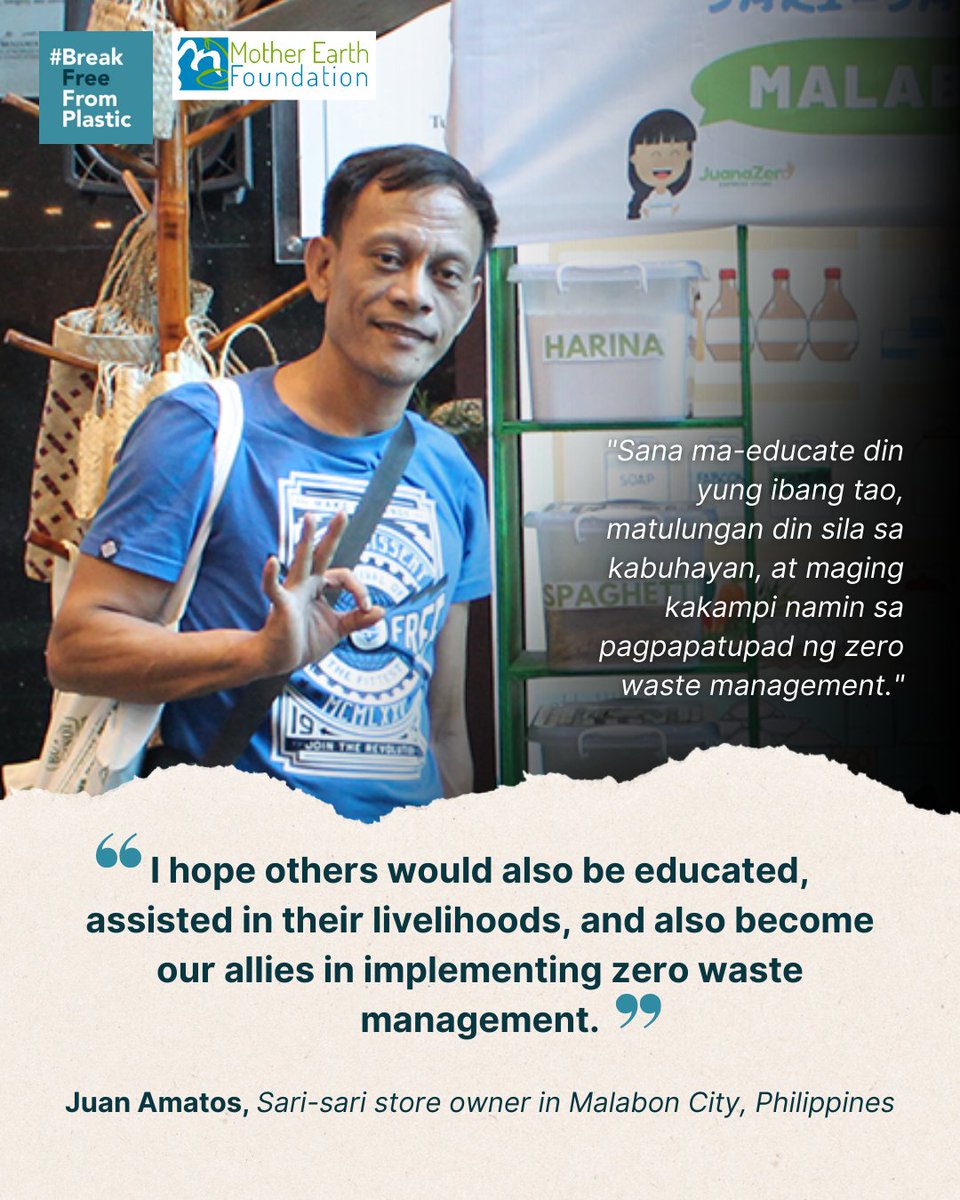 brkfreeplastic's tweet image. #ReuseSolutions STORY: #BreakFreeFromPlastic member @motherearthph assisted sari-sari store in setting up reuse and refilling options in their stores.
reusesolutions.org

📸 Photos courtesy of Mother Earth Foundation

#GoForZeroWaste #ZeroWasteMonth #IZWM2024