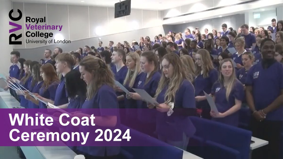 🥼 RVC White Coat Ceremony
🔴 LIVE
📅 Tonight 9th February 2024
🕕 5pm - 6pm GMT

Our veterinary medicine students will hold their White Coat Ceremony, a celebration of a major milestone as they enter the final phase of their training.

➡️ Watch live at: youtube.com/user/RoyalVets…