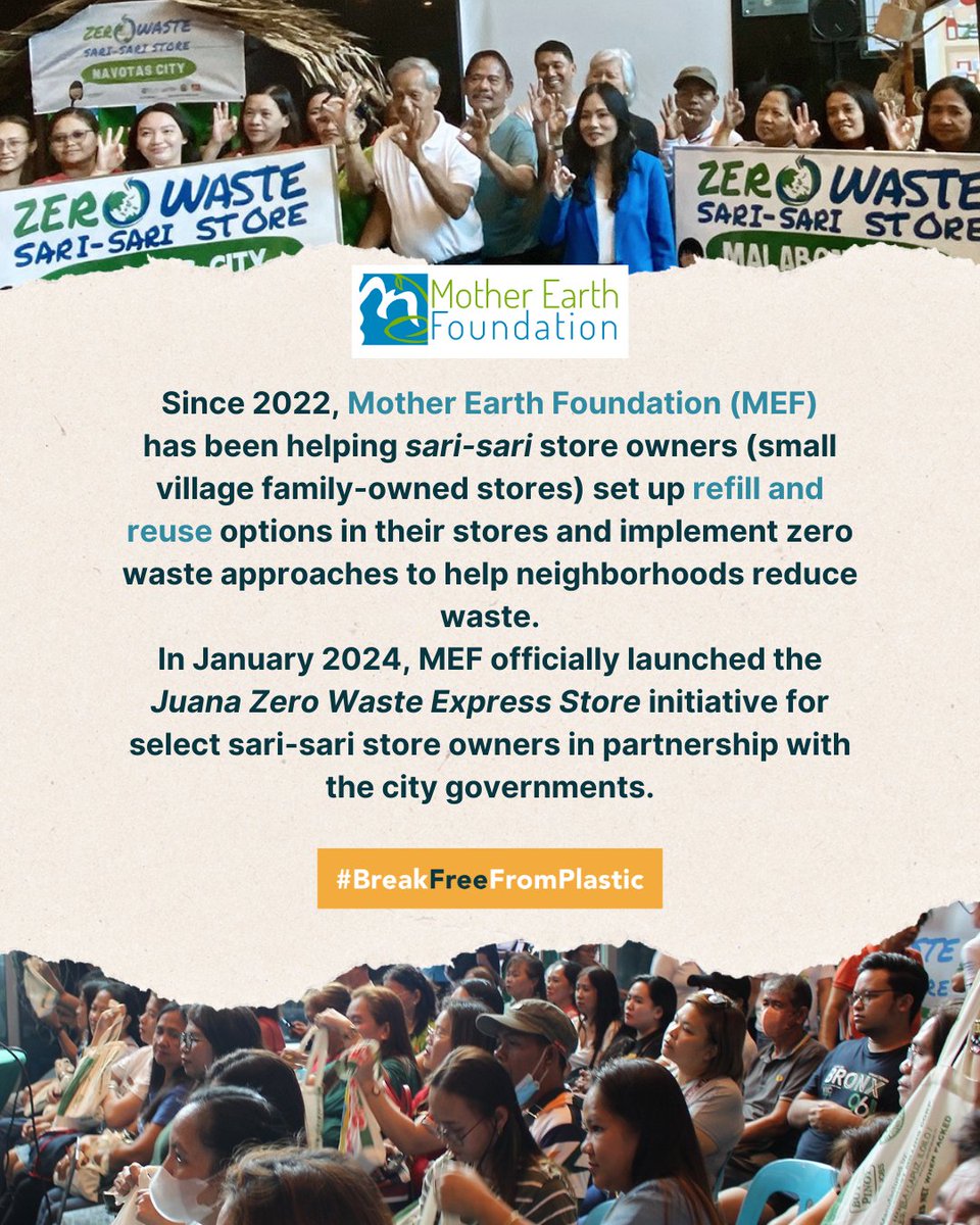 brkfreeplastic's tweet image. #ReuseSolutions STORY: #BreakFreeFromPlastic member @motherearthph assisted sari-sari store in setting up reuse and refilling options in their stores.
reusesolutions.org

📸 Photos courtesy of Mother Earth Foundation

#GoForZeroWaste #ZeroWasteMonth #IZWM2024