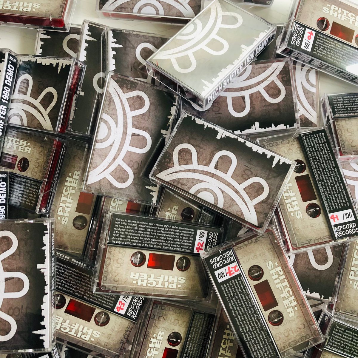 Pitchshifter 'The 1990 Demo+' @Kickstarter update: Campaign-exclusive, limited-edition hand-numbered cassettes are in the house! buff.ly/3Sa7Nvl