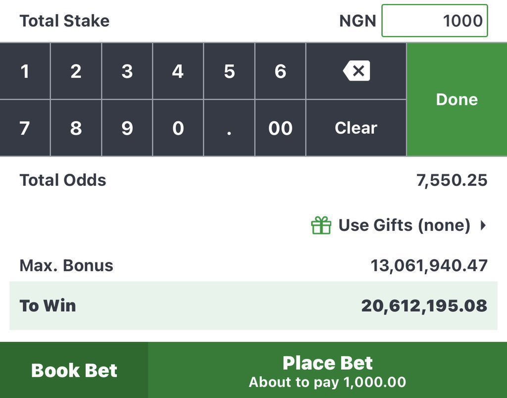 BOSSTIPZ22's tweet photo. 1K wins 20M on Sportybet 

[ 7000 Odds] ⚽️ ⚽️

Games are well analyzed Stake With 1K Naira and Relax..🏆

JOIN HERE👇👇 👇👇👇

https://t.co/CR0f7Cpyjw

COPY THE BOOKING CODE AND EDITS

@BettingTipsMan @ConvertsB https://t.co/qSqGAYzaHA