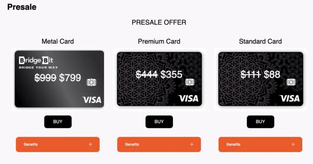 Bridge_Bit_'s tweet image. We are live !

Grab your offshore card for the lowest entry of 88$ #Crypto #debitcard
