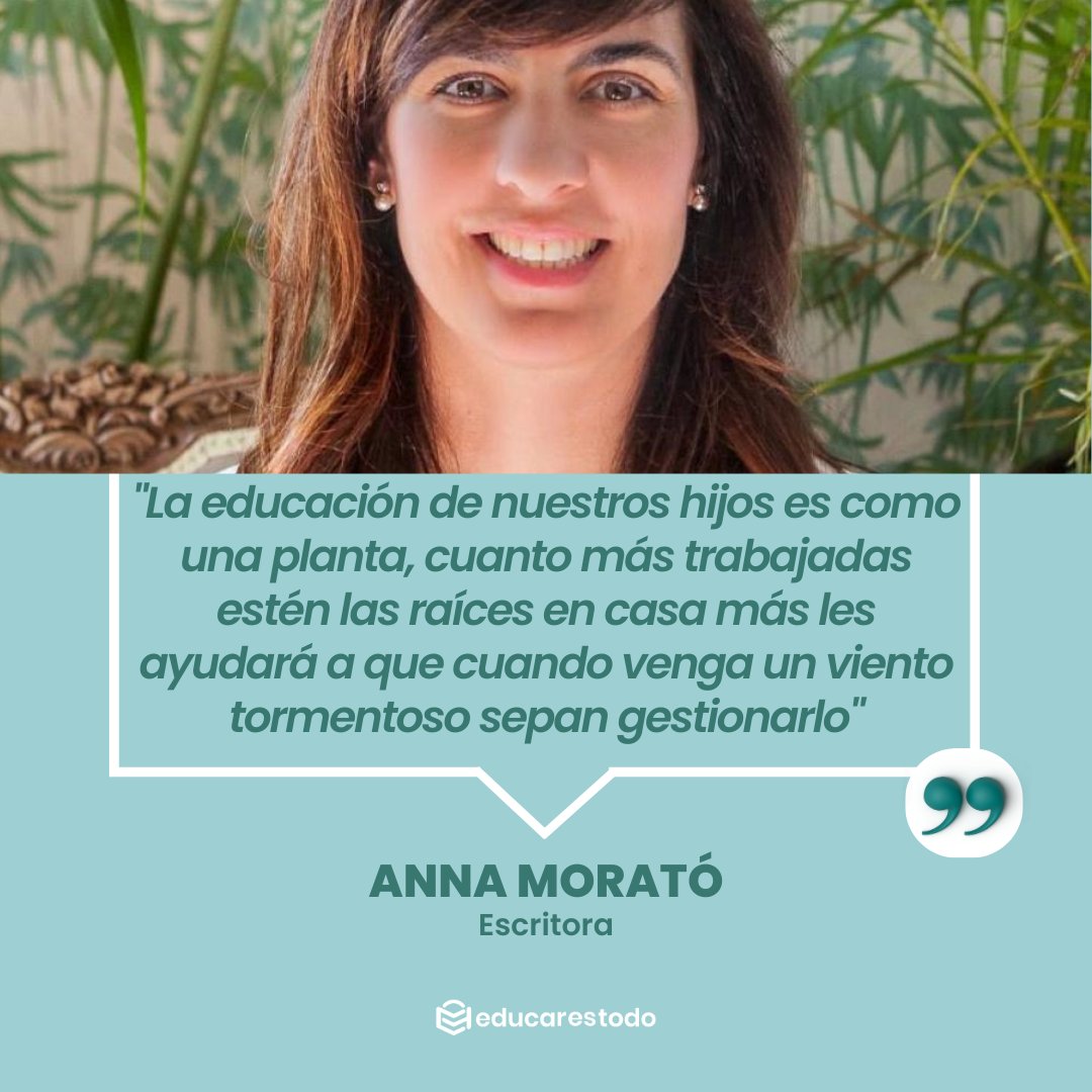 Hemos de preparar bien la tierra donde va a crecer, hemos de trabajar las raíces, hemos de abonar ese suelo para q los cimientos y los valores sean férreos, estables y adecuados
#frase #annamorato #educacion #planta #semillas #regar #hijos #acompañar #confianza #padres #madres