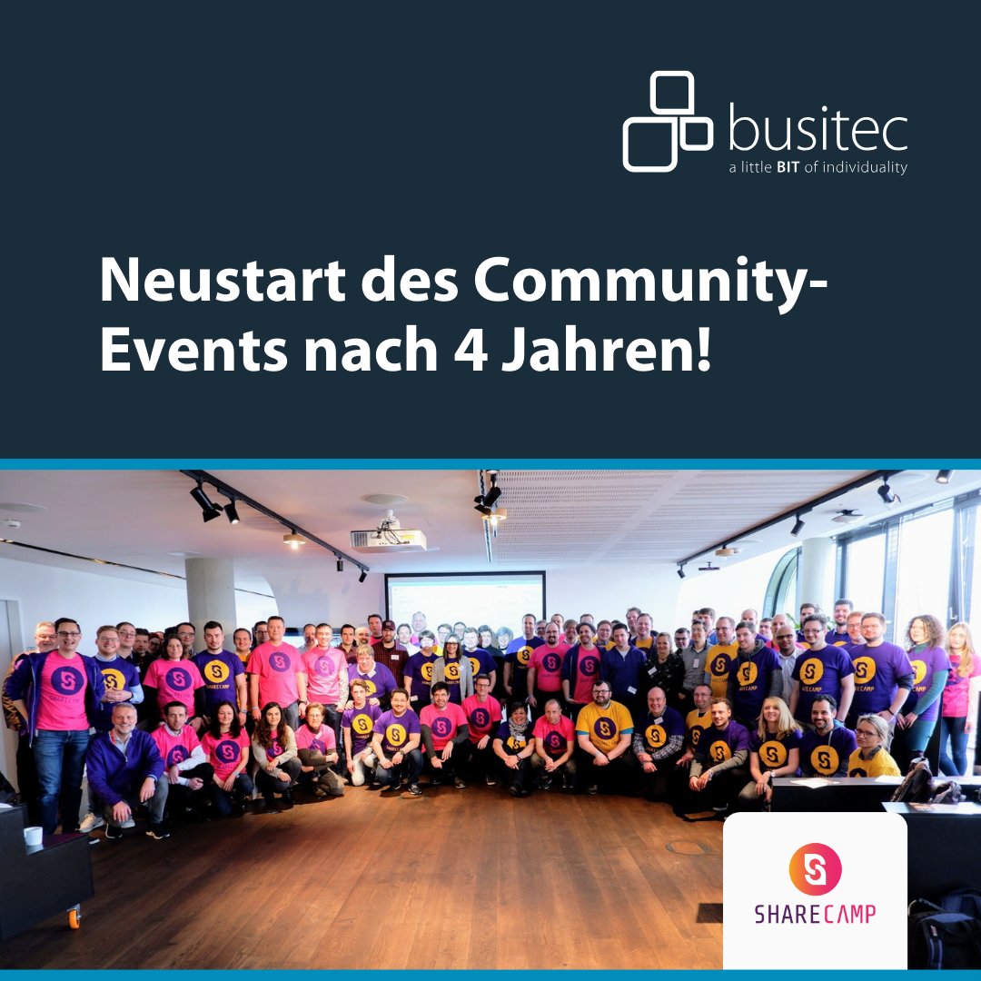 ❌ Vergiss langweilige Meetings und langatmige Vorträge! Beim #ShareCamp geht es um echten Austausch und gemeinsames Gestalten. Sei dabei! 📣

16. März in #Köln! 🥳

hubs.li/Q02kt6Kn0
#busitec #microsoft365 #communityevent #ShareCamp2024
