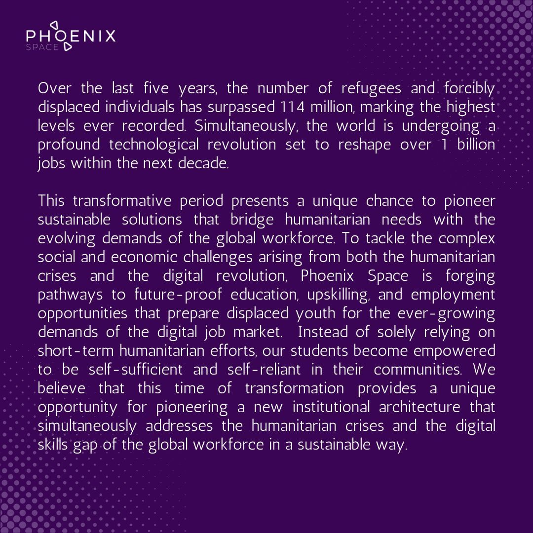 #DigitalTransformation #FutureOfWork #SkillsDevelopment #HumanitarianTechnology #EducationForAll #Empowerment #SustainableSolutions #TechForGood #ProfessionalDevelopment #WorkforceDevelopment  #SocialImpact #CommunityDevelopment #RefugeeEmpowerment #STEM #STEMEducation