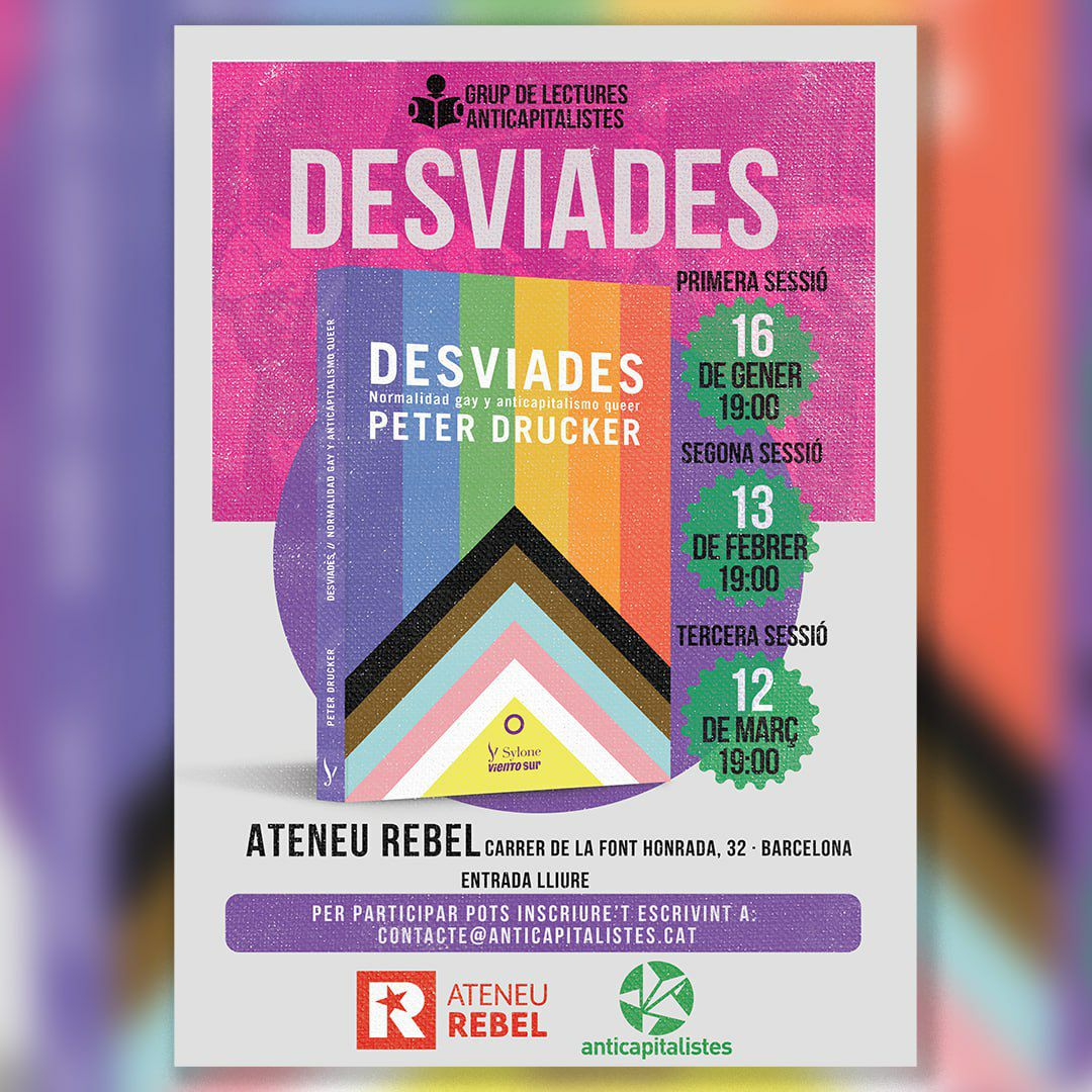 Us recordem que el proper dimarts a 19 h fem la 2ona sessió del #Grupdelectura de #Desviades a l'Ateneu Rebel a #PobleSec
 
Contacta'ns per a més info.