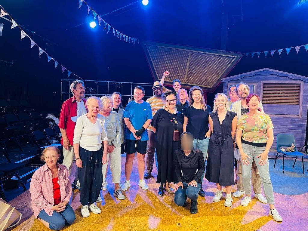 Islington_PT's tweet photo. Participants from IPT's  #RecoveristTheatreProject were cast in Saoirse Ronan's latest film #TheOutrun about a recovery journey. The film premiered recently @sundancefest  &amp; soon @berlinale. Here we are on stage @swkplay after our sharing in July 2022 before filming started. https://t.co/uBNOqaFBoB