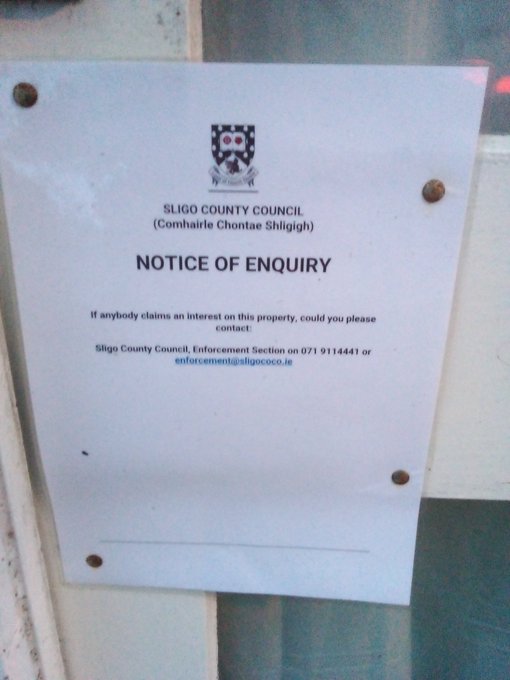 Slow movement away from #derelictireland #vacantireland 

But these should be for #firsttimebuyers with no bidding wars against developers for #shorttermlets

One #CPO in #Sligo is still not lived in after 4 years.