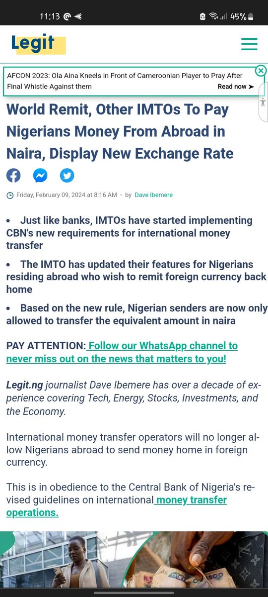 MatthewIyiola1's tweet photo. @iamayonimous @greyfinance I'd be curious to know if/how @greyfinance would be affected by the latest CBN requirements https://t.co/NDY12DUipm