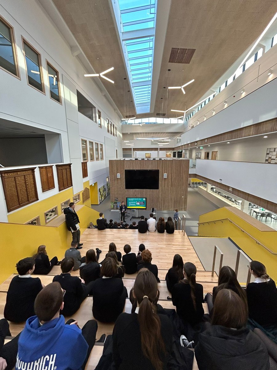 Carrick_Academy's tweet photo. Kristoffer, our @Place2Be school counsellor, and Ms Stewart, our school librarian, gave an engaging and empowering assembly to S3 today, focusing on the theme: #MyVoiceMatters 

#ChildrensMentalHealthWeek #LGBTHistoryMonth #antiracism #antibullying

@Place2BeScot
@CaracLibrary https://t.co/5n9431w4Vg