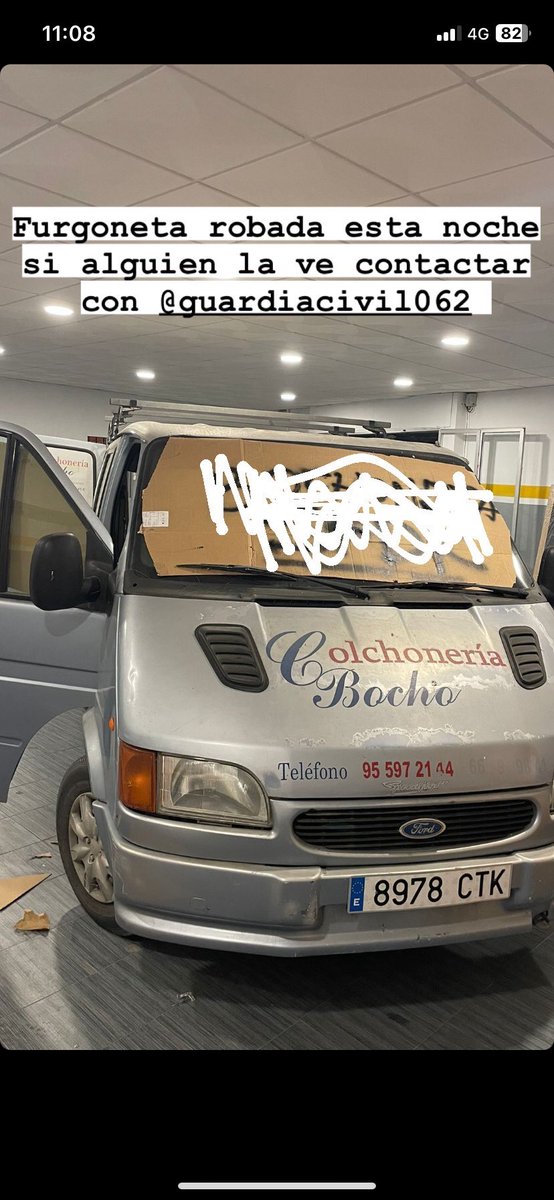 angelbocho02's tweet photo. Furgoneta robada esta madrugada, si alguien sabe algo contactar con @guardiacivil, compartir https://t.co/098FAP4KHb