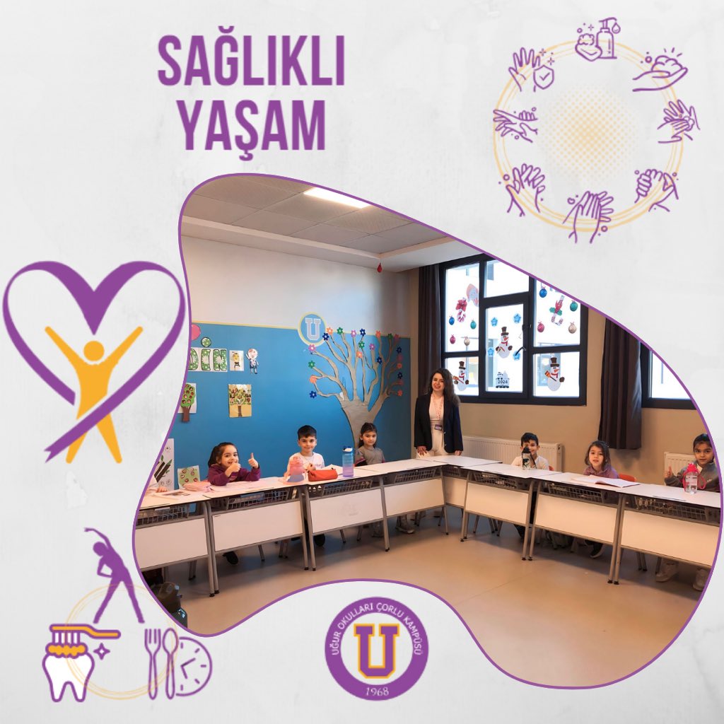 İlkokul 1.sınıf öğrencilerimiz “Hayat Bilgisi” dersi "Sağlıklı Yaşam" ünitesi kapsamında; kişisel bakım ve sağlığımızı korumak için alınması gereken önlemler hakkında okul hemşiremiz Yaren Bulut tarafından bilgilendirildi. 🏃🏽‍♀️🍎🥬🍋🏃