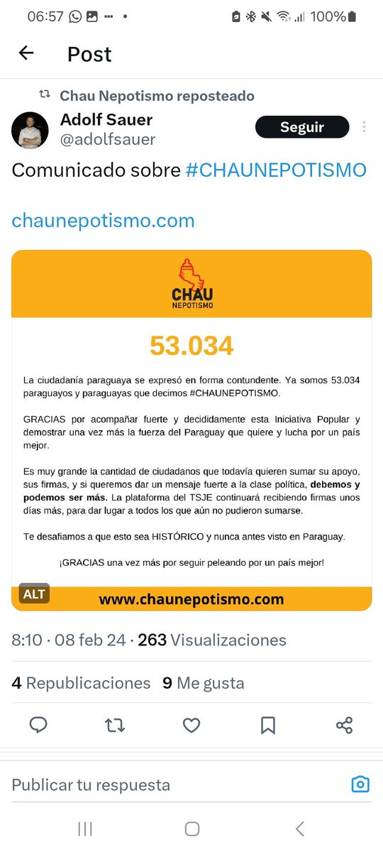 Entre ayer y hoy casi 3800 adhesiones menos.
No creo que miles de quienes genuinamente apoyaron esta iniciativa le hayan quitado su apoyo.
Creo, por el contrario, que hubo alguna irregularidad mal intencionada en el registro de adhesiones. Nada raro, lastimosamente, en cuestiones