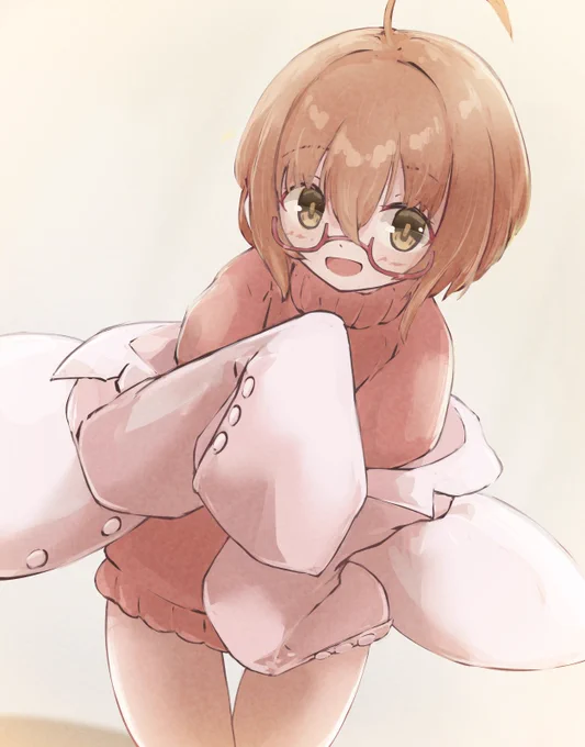 たびたび合同誌に描いてる眼鏡っ子ちゃん#創作 