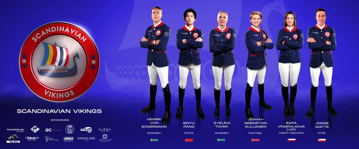 The Scandinavian Vikings are back in the game, bringing with them a mix of new signings and renewed contracts to kick off the 2024 season 🤩 ⭐️ Henrik Von Eckermann ⭐️ Qinyu Pang ⭐️ Evelina Tovek ⭐️ Johan-Sebastian Gulliksen ⭐️ Sara Vingralkova (U25) ⭐️ Jorge Matte