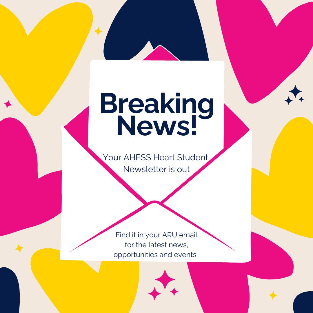 Your AHESS Heart Student Newsletter is out with the latest opportunities, news, and more! 💛#AHESSProud             

Find more opportunities - tinyurl.com/32xp255j