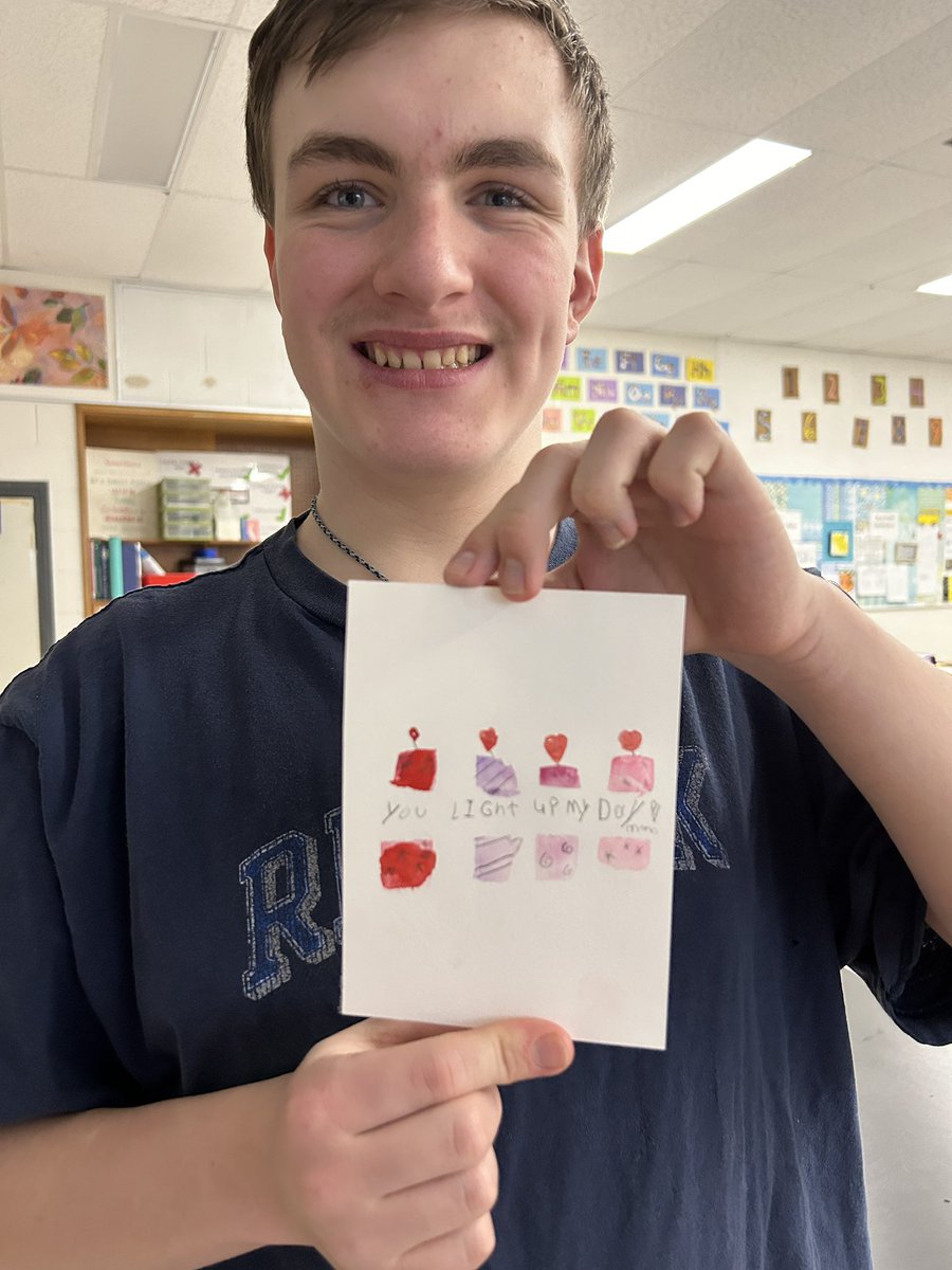Prepping for next week by making Valentine’s Day cards! <a href="/LaSalle_LDSB/">La Salle Secondary</a>
