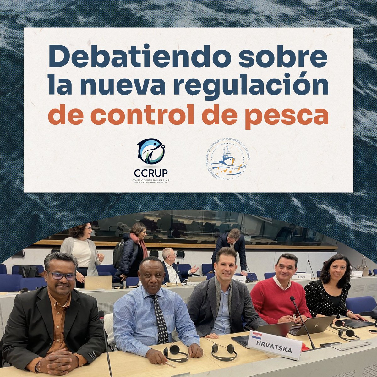 David Pavón, representante de CCRUP, participó en un encuentro exclusivo con el Inter Advisory Councils el pasado 6 de febrero.📷Tuvo como objetivo principal discutir la nueva regulación de control de pesca con la Directora General Dª. Charlina Vitcheva.