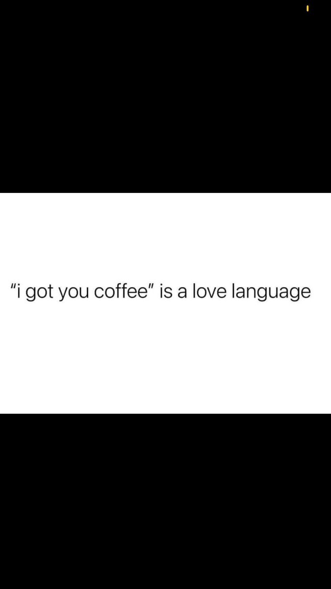 “ I got you a coffee “ is a love language ❤️ what’s yours ? #lovelanguage
