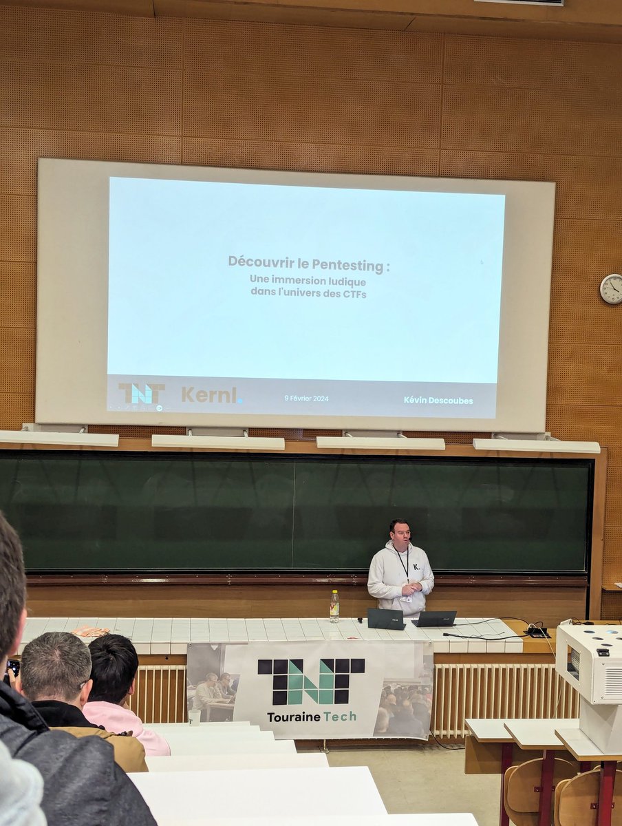 Découverte du pentesting et des CTF avec <a href="/kevindescoubes/">Kévin Descoubes</a> durant <a href="/tourainetech/">Touraine Tech</a> !
