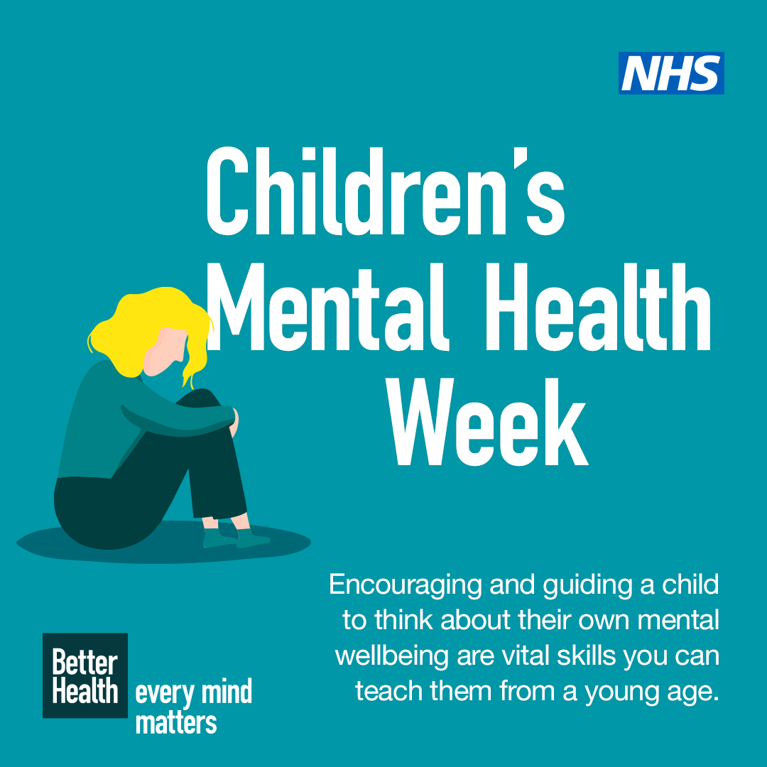 👦🏾👧🏽 Encouraging and guiding a child to think about their own mental health and wellbeing are vital skills you can teach them from a young age.

Get tips on how to support them from #EveryMindMatters: nhs.uk/every-mind-mat… 

#ChildrensMentalHealthWeek